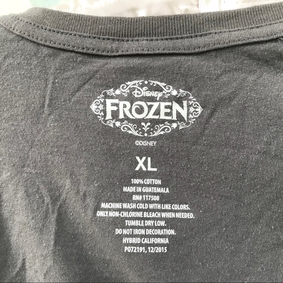 NEW Disney FROZEN Elsa Grey Tshirt Graphic Tee Short Sleeve Shirt Girls Top - Picture 5 of 6